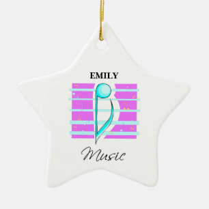 Congratulations Note, Musical Performance Ceramic Ornament