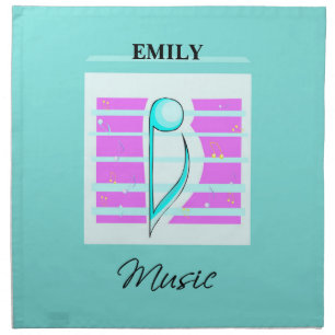Congratulations Note, Musical Performance Cloth Napkin