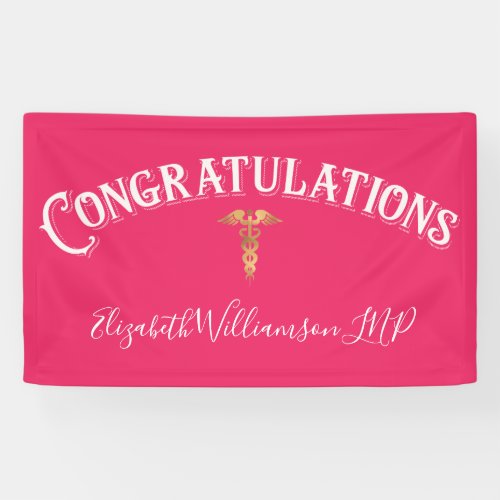 Congratulations Nurse Practioner Medical Grad Bann Banner