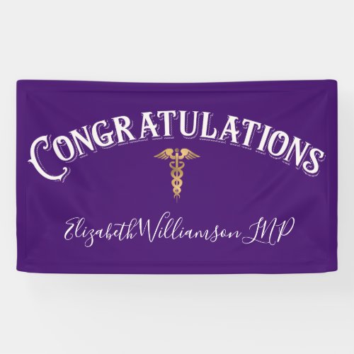 Congratulations Nurse Practioner Medical Grad Banner