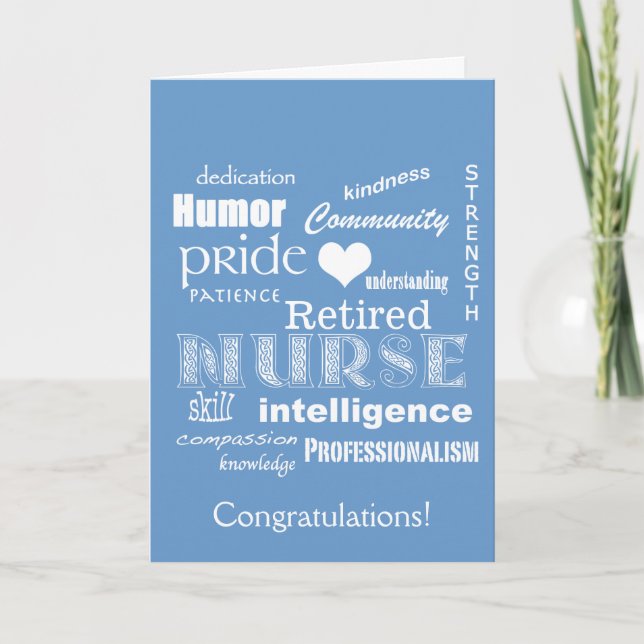 Congratulations Nurse Retirement! Card (Front)