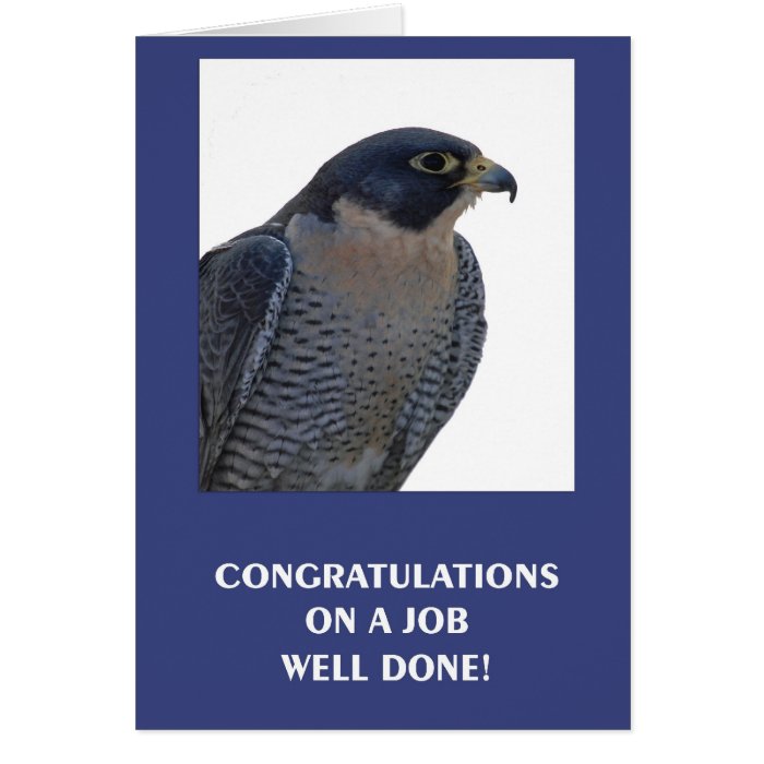 Congratulations On A Job Well Done Card