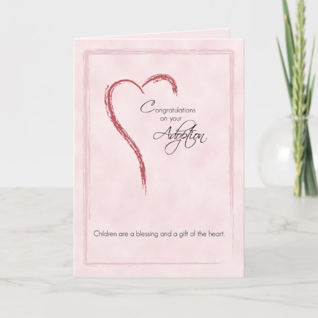 Congratulations on Adoption of Girl, Religious Card (Front)