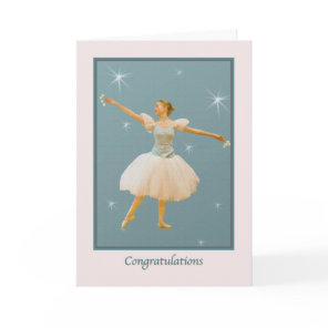Congratulations on Ballet Dance Recital Card