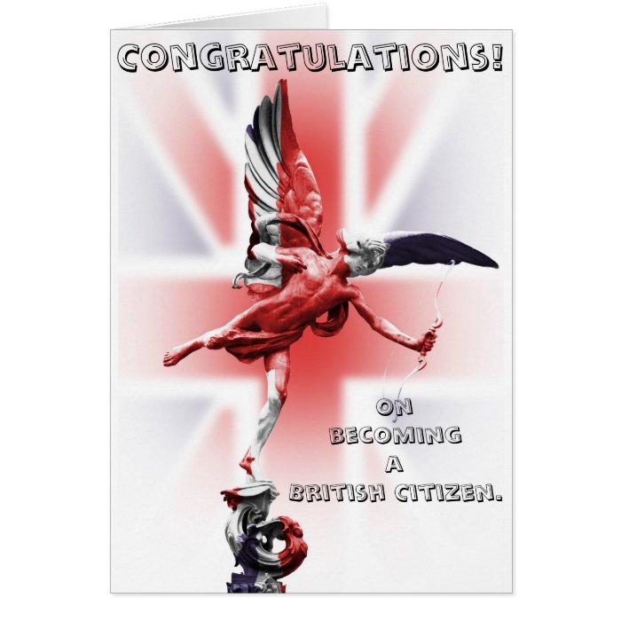 Congratulations on becoming a British Citizen Card