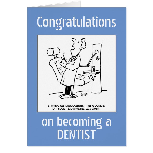 Congratulations on Becoming a Dentist Cards (Front)