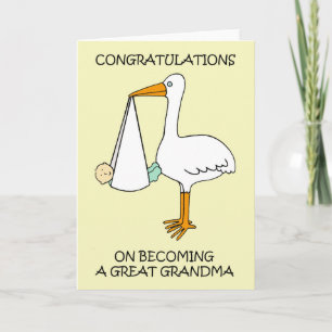 Congratulations on Becoming a Great Grandma Card