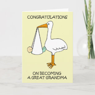 Congratulations on Becoming a Great Grandma Card