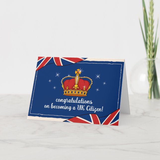 Congratulations on Becoming a new UK Citizen Gift Card (Front)