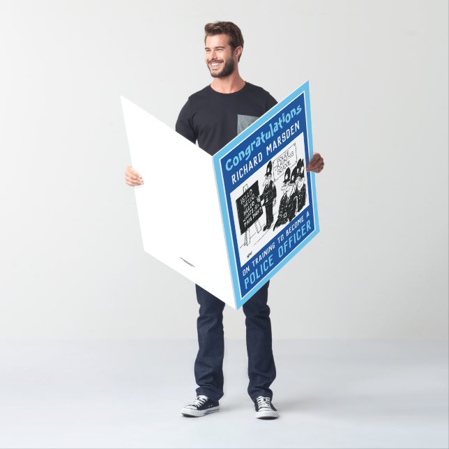 Congratulations on Becoming a Police Officer Card (In Situ)