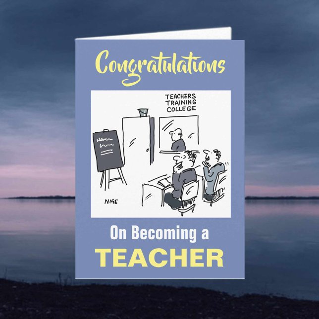 Congratulations on Becoming a Teacher Card (Creator Uploaded)