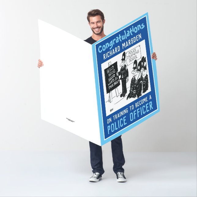 Congratulations on Becoming a UK Police Officer Card (In Situ)