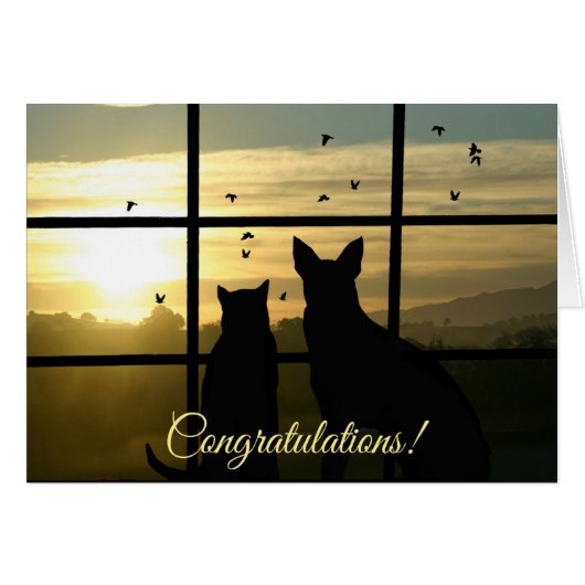 Congratulations on Becoming A Veterinarian. Cards (Front Horizontal)