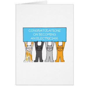 Congratulations on Becoming an Electrician Cards
