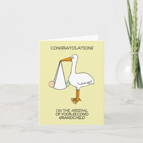 Congratulations on Birth of Second Grandchild Card