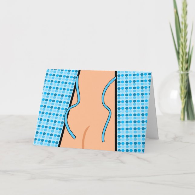 Congratulations on Colonoscopy, Open Gown Card (Front)