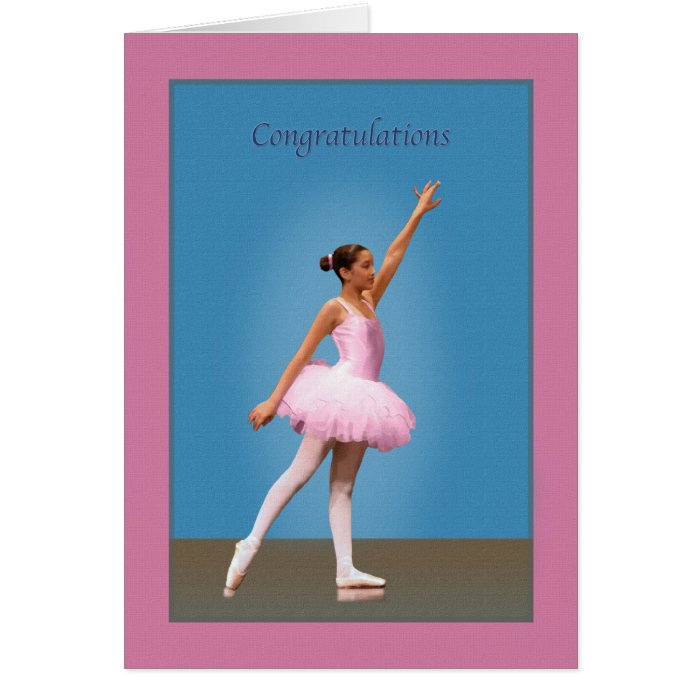 Congratulations on Dance Recital Greeting Cards