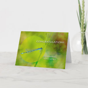 Congratulations on Earning Your Wings, License Card