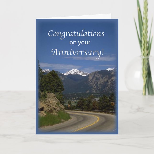 Congratulations on Employee Anniversary Road Card (Front)