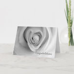 Congratulations On Engagement, Heart Shaped Rose Card at Zazzle