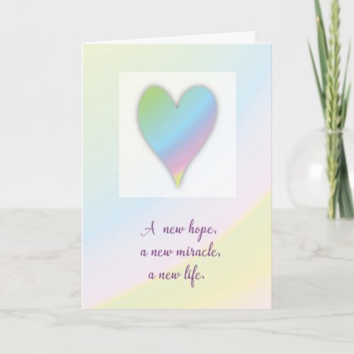 Congratulations on Expecting Rainbow Baby Card