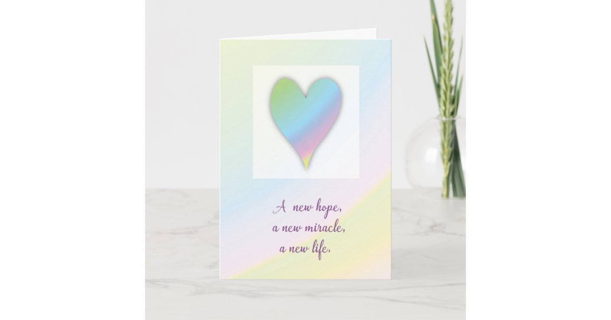 Congratulations on Expecting Rainbow Baby Card