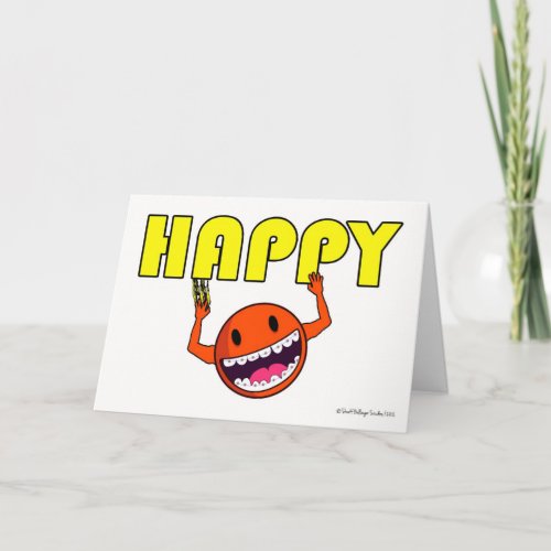 Congratulations on Getting Braces Stuck on Happy Card