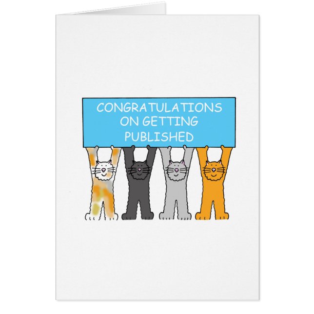Congratulations on Getting Published Cards (Front)