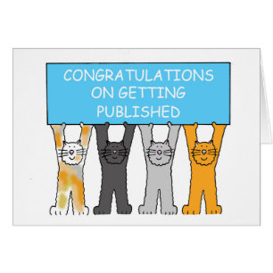 Congratulations on Getting Published Cards