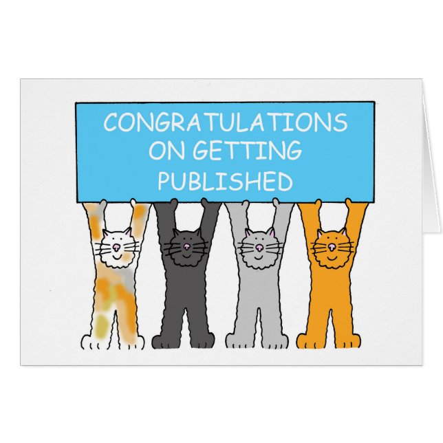 Congratulations on Getting Published Cards (Front Horizontal)