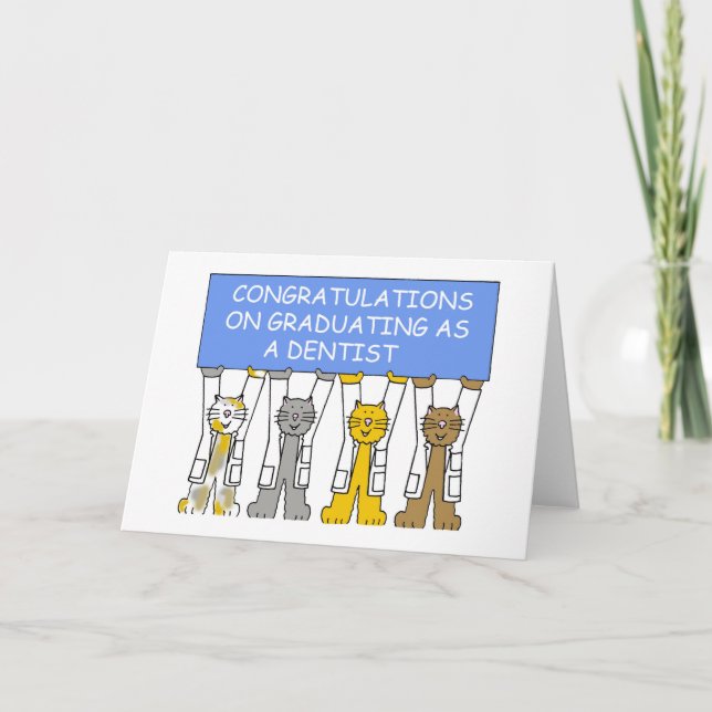 Congratulations on Graduating as a Dentist Card (Front)