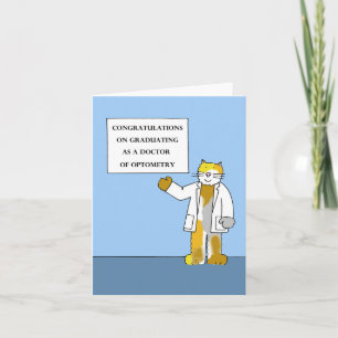 Congratulations on Graduating as a Dr of Optometry Card