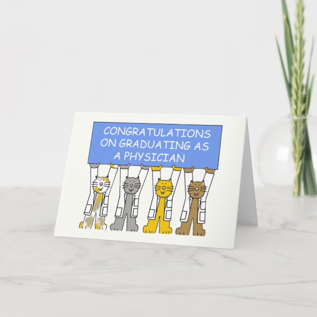 Congratulations on Graduating as a Physician Card (Front)