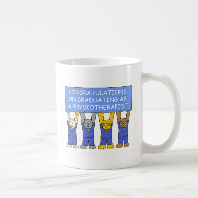 Congratulations on Graduating as a Physiotherapist Coffee Mug (Right)