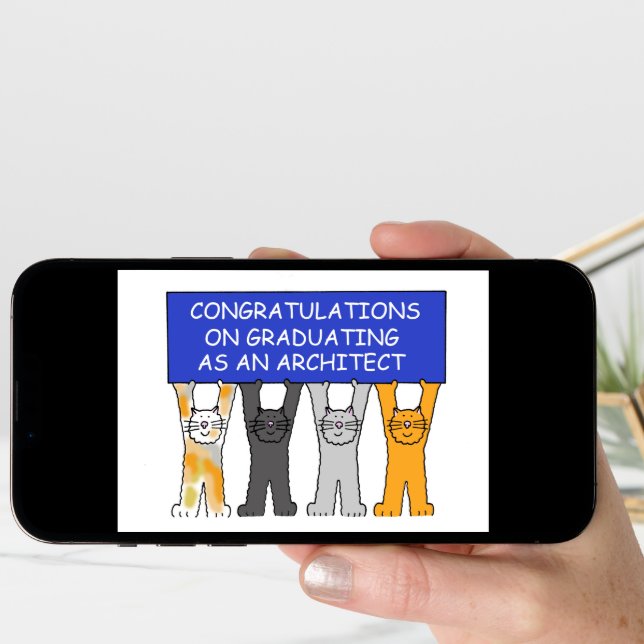 Congratulations on Graduating as an Architect Card (Front Digital)