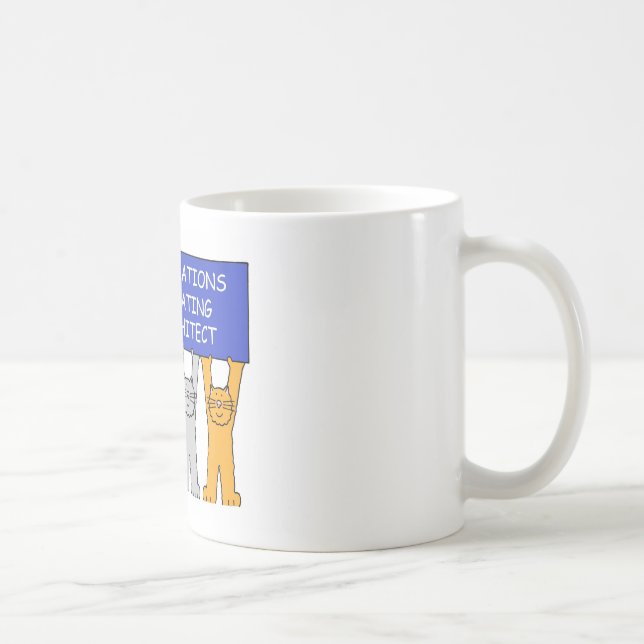 Congratulations on Graduating as an Architect Coffee Mug (Right)