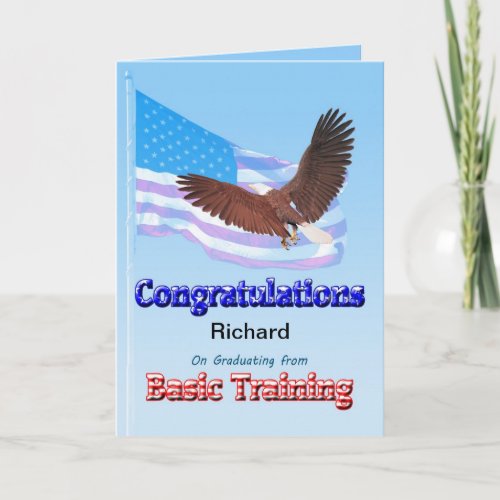 Congratulations on graduating from basic training card