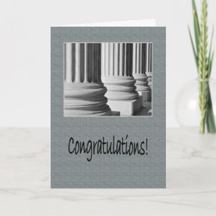 Congratulations on Graduating from Law School Card