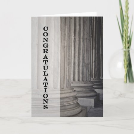 Congratulations On Graduating From Law School Card