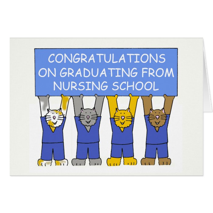 Congratulations on graduating from nursing school. card | Zazzle