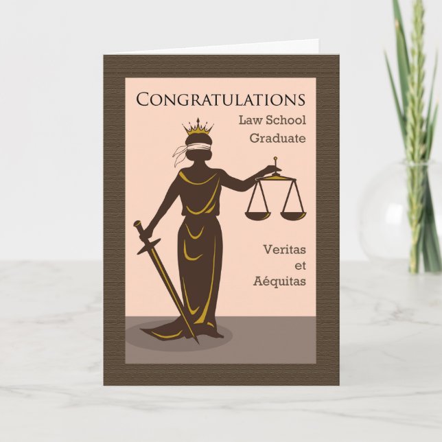 Congratulations on Graduation from Law School  Card (Front)