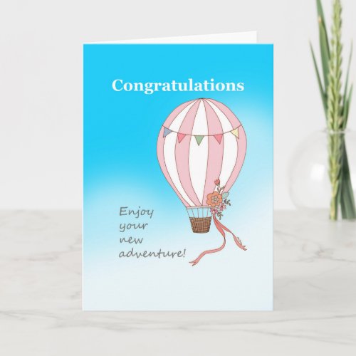 Congratulations on graduation new job new home card