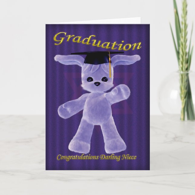 congratulations on graduation  Niece Card (Front)
