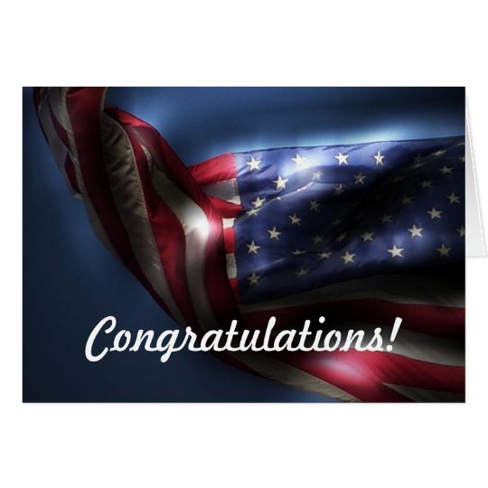 Congratulations on Green Card!-American Flag Card | Zazzle.com