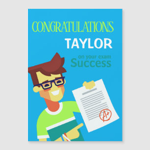 Congratulations on His Exam Success – Customizable