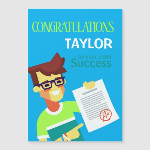 Congratulations on His Exam Success  Customizable