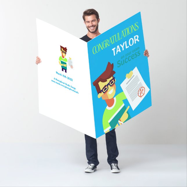 Congratulations on His Exam Success – Customizable Card (In Situ)