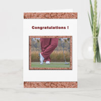 Congratulations on Hole-in-One for Golfer Card