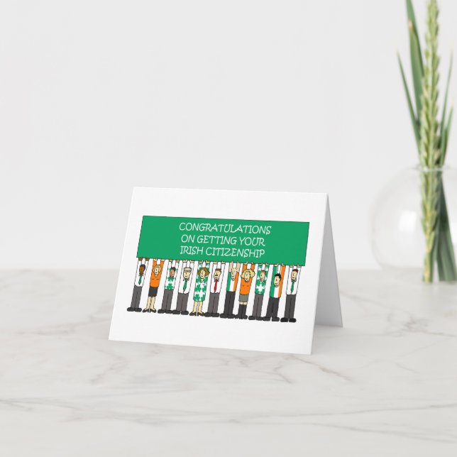 Congratulations on Irish Citizenship Card (Front)