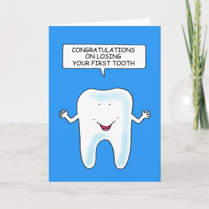 Congratulations on Losing Your First Tooth Card | Zazzle.com